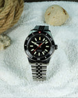 Aquatico Sea Recon 42mm Tritium T100 氣燈 潛水機械錶 Black