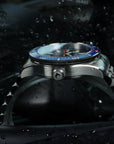 Aquatico Sea Recon 42mm Tritium T100 氣燈 潛水機械錶 Blue