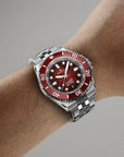 Revelot HEXMARINER v3 Fume Blood Red Hex Mosaic MOP Red Ceramic 42mm R11-10P4D1B3 & S22-1B1BB6