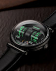 Vortichron Double Roller Automatic Watch - Midnight black