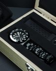 Aquatico Sea Dragon Tritium T100 氣燈 DLC Black Dial 潛水機械錶
