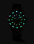 Aquatico Sea Dragon Tritium T100氣燈 潛水機械錶 Black Dial