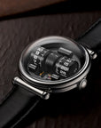 Vortichron Double Roller Automatic Watch - STEEL BLACK
