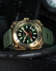 Aquatico Super Bronze Tritium T100氣燈 青銅潛水機械錶 Green