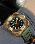 Aquatico Super Bronze Tritium T100氣燈 青銅潛水機械錶 Green