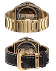 TACS ATL 復古黑金雙鏡頭自動錶 Automatic Twin Lens Retro 2002BZ Gold Limited Exclusive Box Set 黑色皮帶 + 金色鋼帶