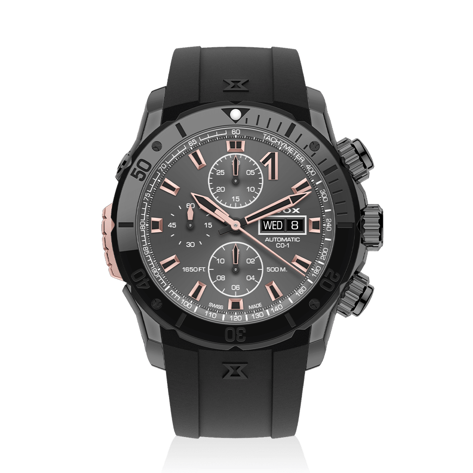 EDOX CO-1 Chronograph Automatic - 01128-37GNRCA-GNR