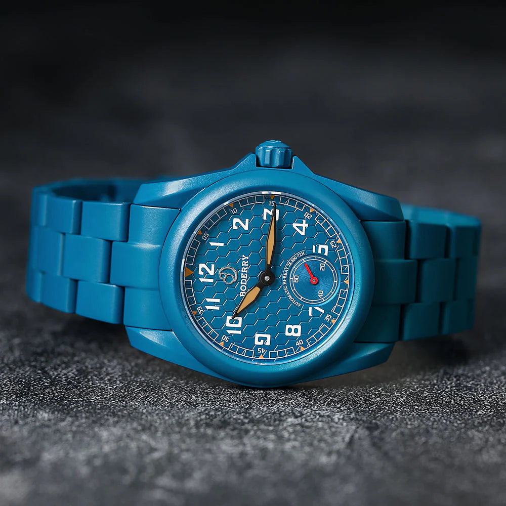 Boderry VOYAGER 72-Hours Titanium Automatic - BD-A19TBC-N03 Cerulean Blue