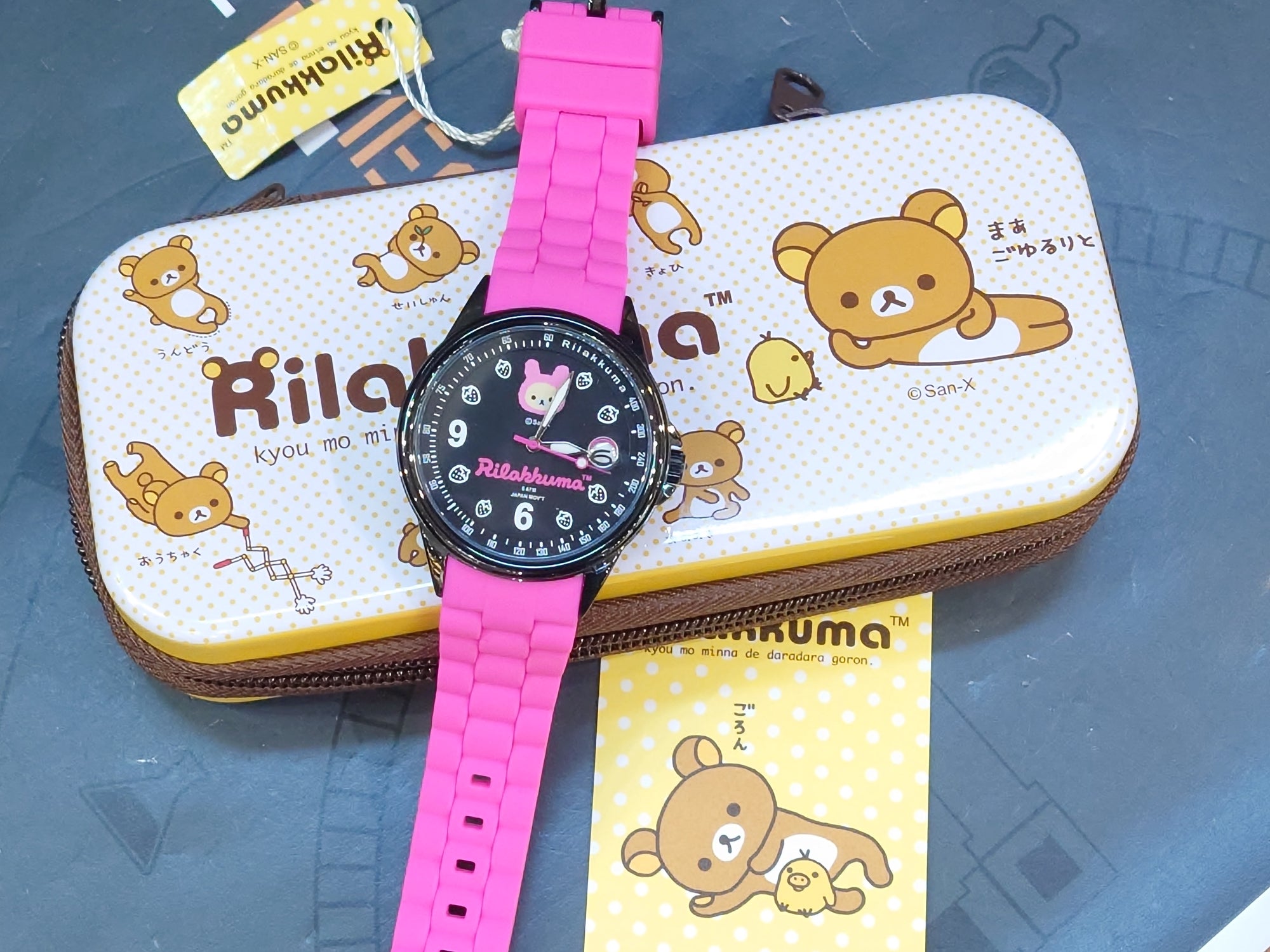 Rilakkuma 鬆弛熊 石英手錶- RK-1053B 粉紅