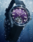 Peacock HAIYI Tourbillon Watch Diver [Limited Edition] - 孔雀海翼陀飛輪潛水錶 [限量版] - PFG0601.03 Purple