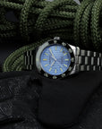 Aquatico Sea Dragon Tritium T100氣燈 潛水機械錶  Light Blue
