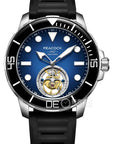 Peacock Ocean Wing Tourbillon 300M Diver Watch - 孔雀海洋之翼陀飛輪300米潛水錶 - PFG0201.01 Blue