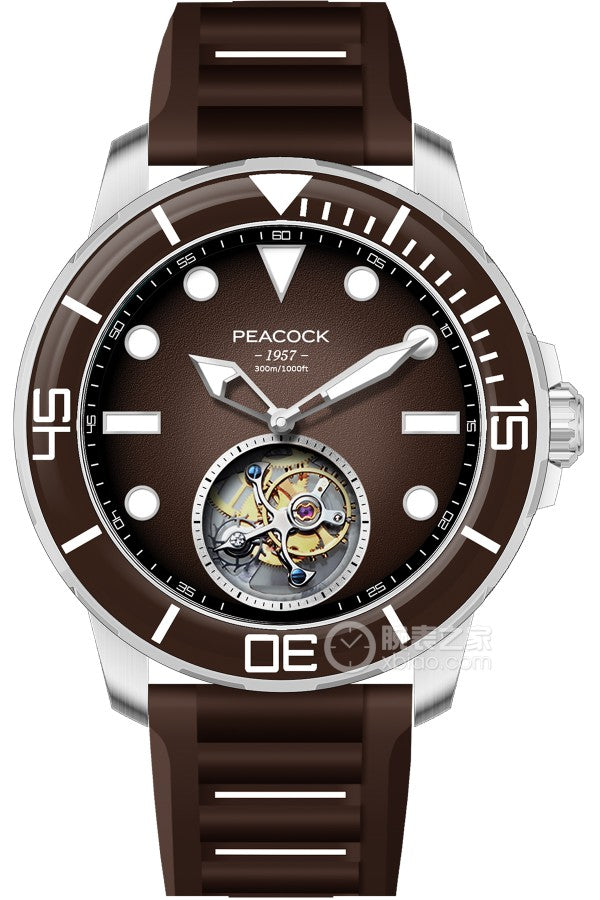 Peacock Ocean Wing Tourbillon 300M Diver Watch - PFG0201
