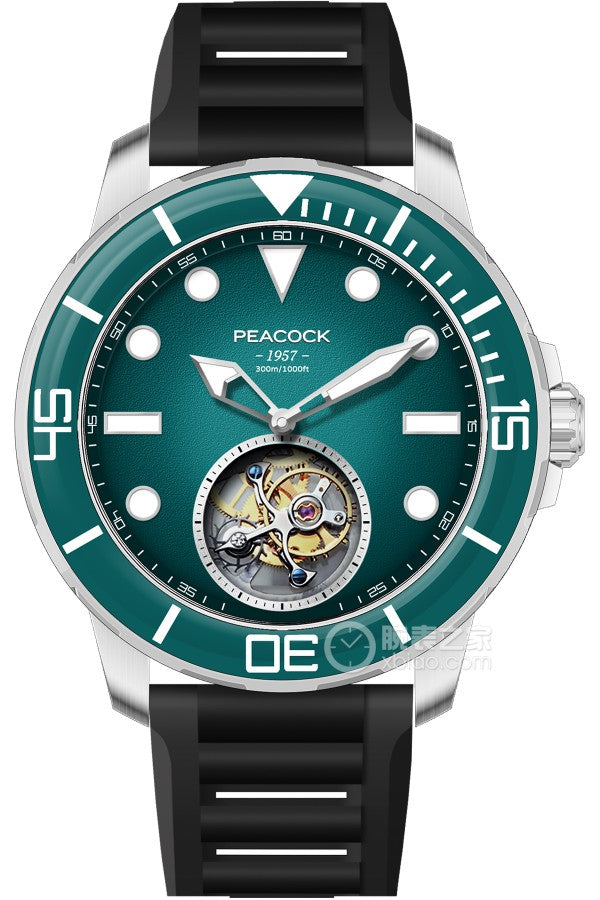 Peacock Ocean Wing Tourbillon 300M Diver Watch - PFG0201