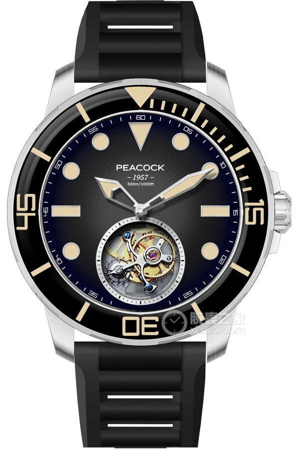 Peacock Ocean Wing Tourbillon 300M Diver Watch - PFG0201