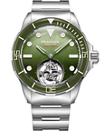 Peacock HAIYI Tourbillon Watch Diver [Limited Edition] - 孔雀海翼陀飛輪潛水錶 [限量版] - PFG0601.01 Green