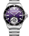Peacock HAIYI Tourbillon Watch Diver [Limited Edition] - 孔雀海翼陀飛輪潛水錶 [限量版] - PFG0601.03 Purple