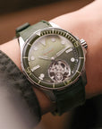 Peacock HAIYI Tourbillon Watch Diver [Limited Edition] - 孔雀海翼陀飛輪潛水錶 [限量版] - PFG0601.01 Green