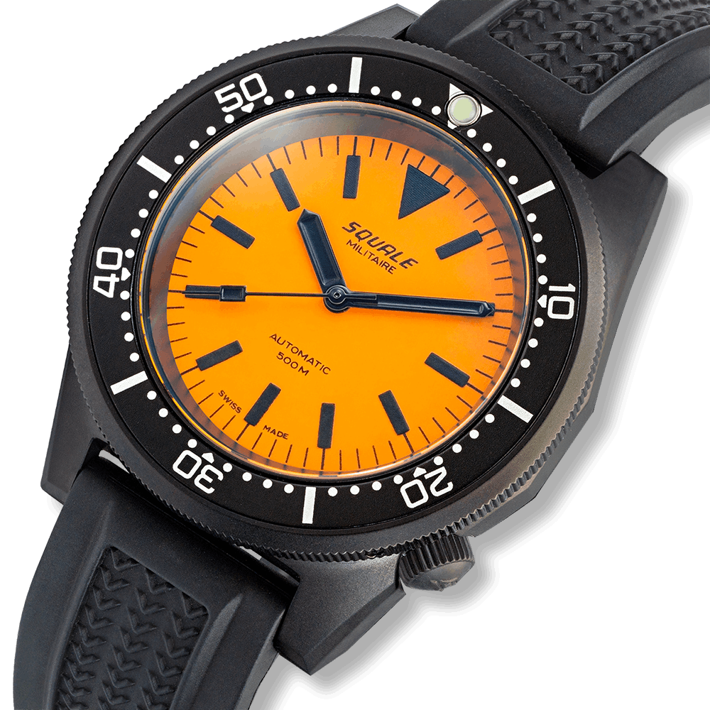 Squale 1521 DLC Full Luminous Orange Militaire Automatic - 1521DLCFOR.VO