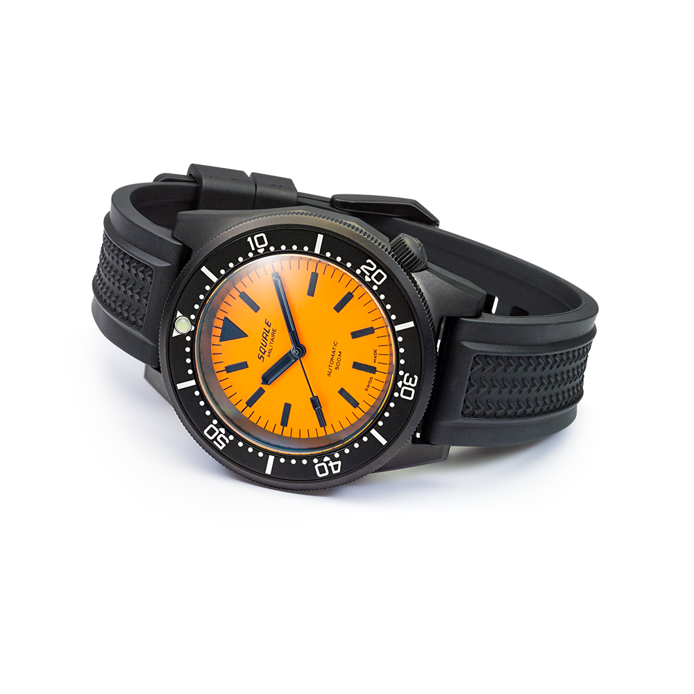 Squale 1521 DLC Full Luminous Orange Militaire Automatic - 1521DLCFOR.VO