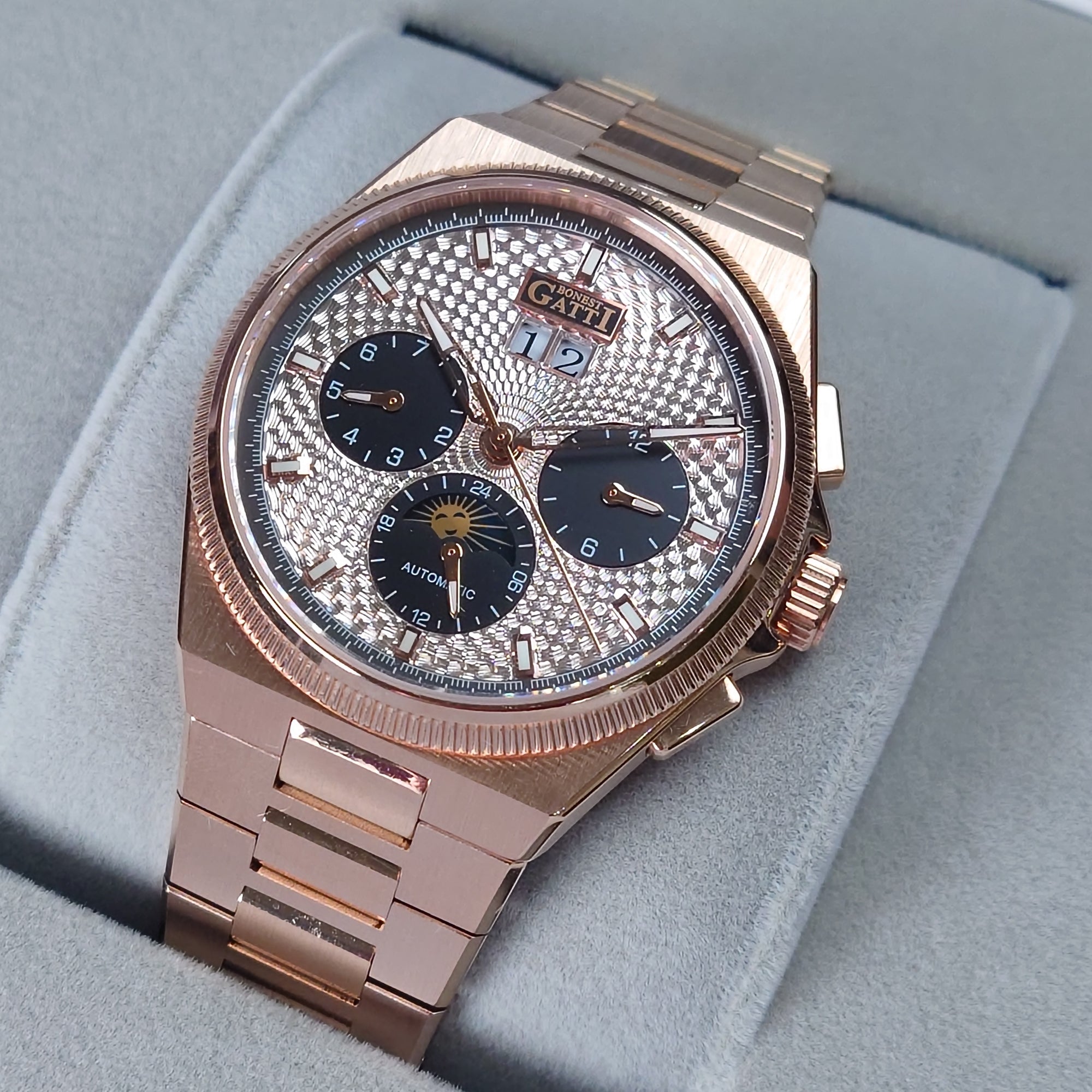 Bonest Gatti 現貨發售 多功能自動錶 BG8006-S3 RG