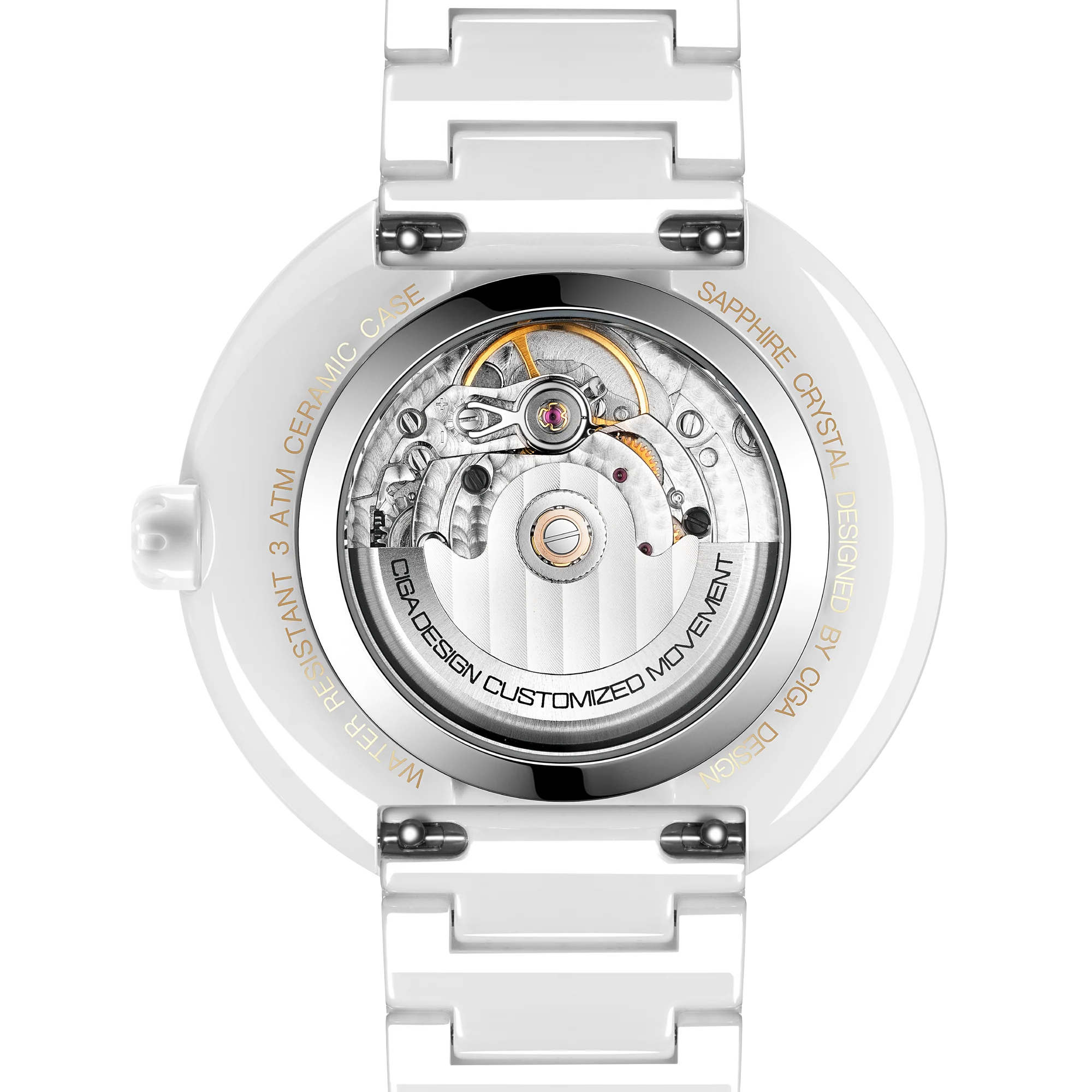 case back CIGA design MECHANICAL WATCH BLUE PLANET · ICE AGE