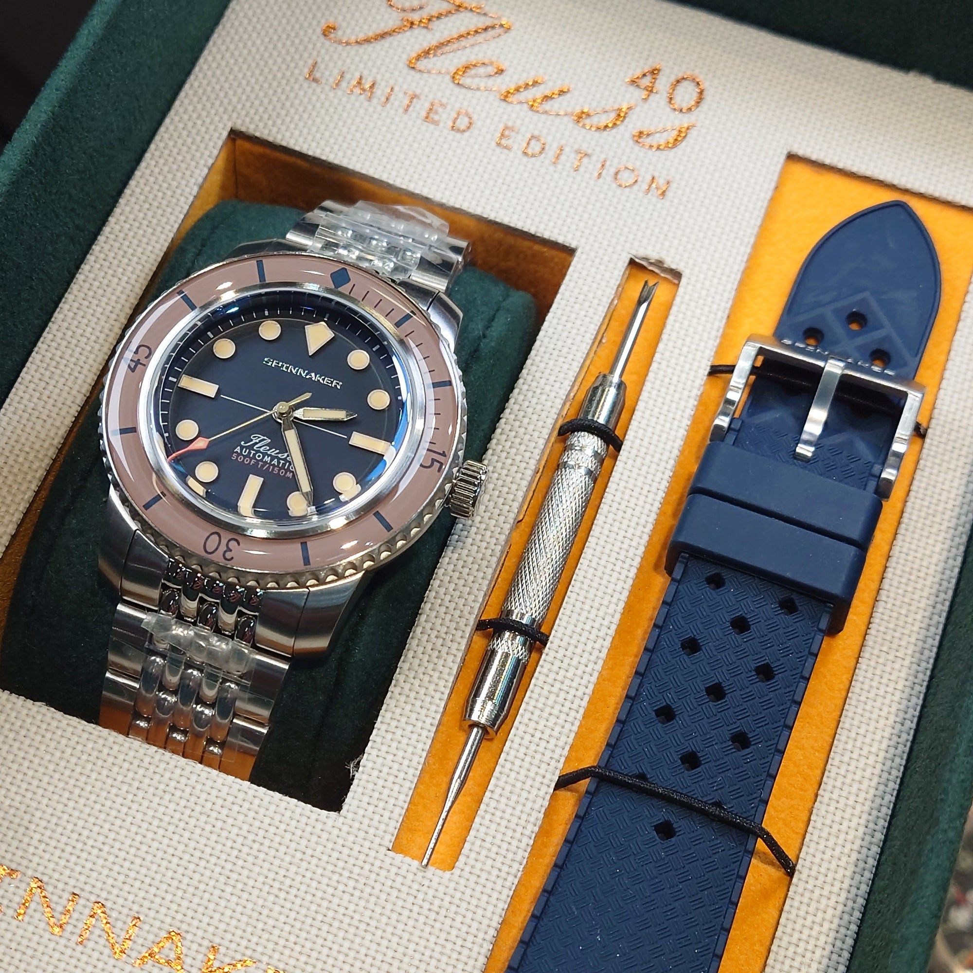 Spinnaker Fleuss 40 潛水自動錶限量版套裝 SP-5133-66