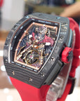 Bonest Gatti 現貨發售 酒桶形夜光碳纖維自動錶 斯巴達勇士-BG9009-R3 Red