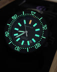 Aquatico T100+DLC Super Marine Titanium Tritium 5 級鈦合金超級夜光機械錶