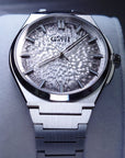 Bonest Gatti 現貨發售 冰裂紋一體式錶帶自動錶 BG8013-S2 Silver