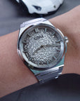 Bonest Gatti 現貨發售 冰裂紋一體式錶帶自動錶 BG8013-S2 Silver