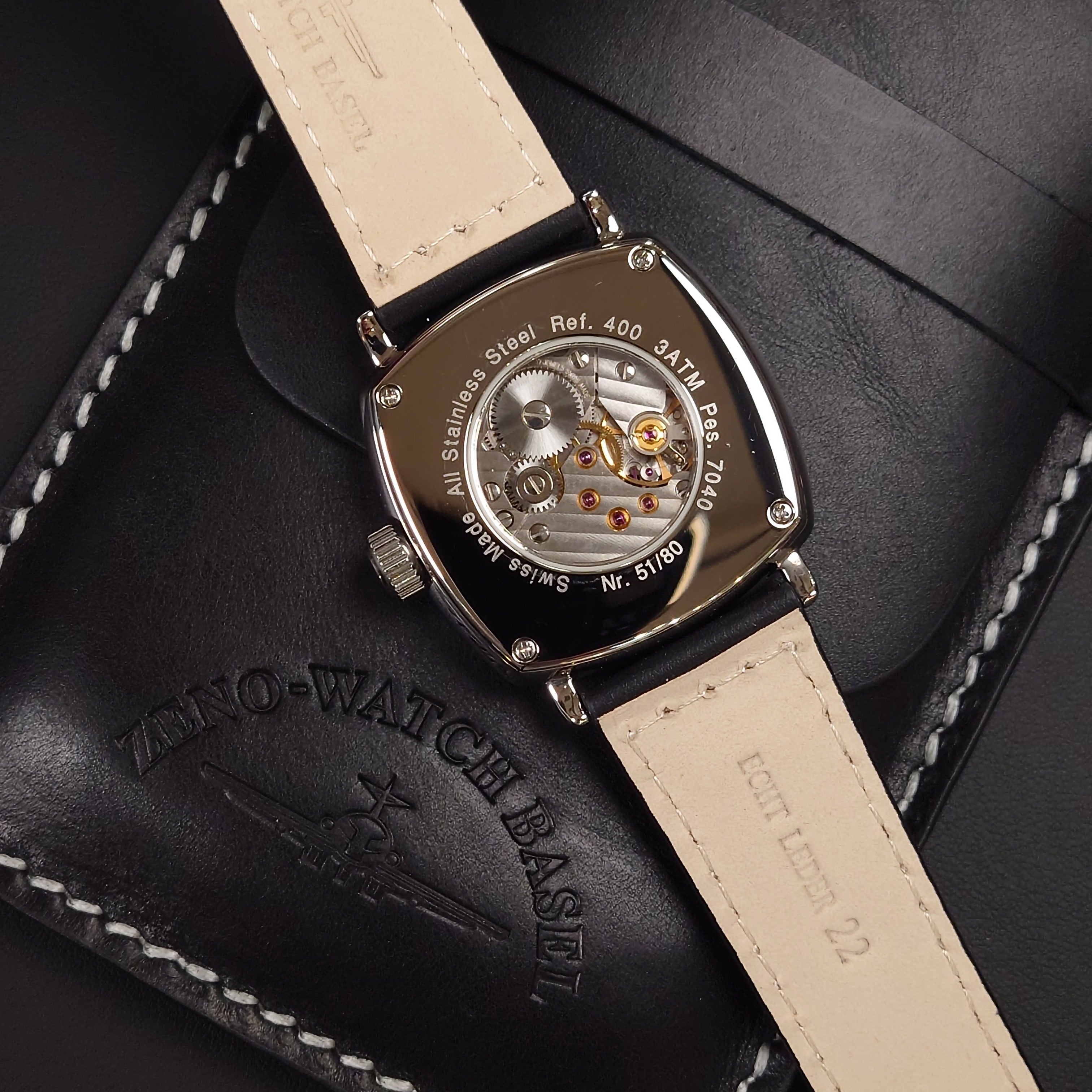 瑞士Zeno-Watch Basel Regulator Hand Winding 手動機械錶400-i13 「三