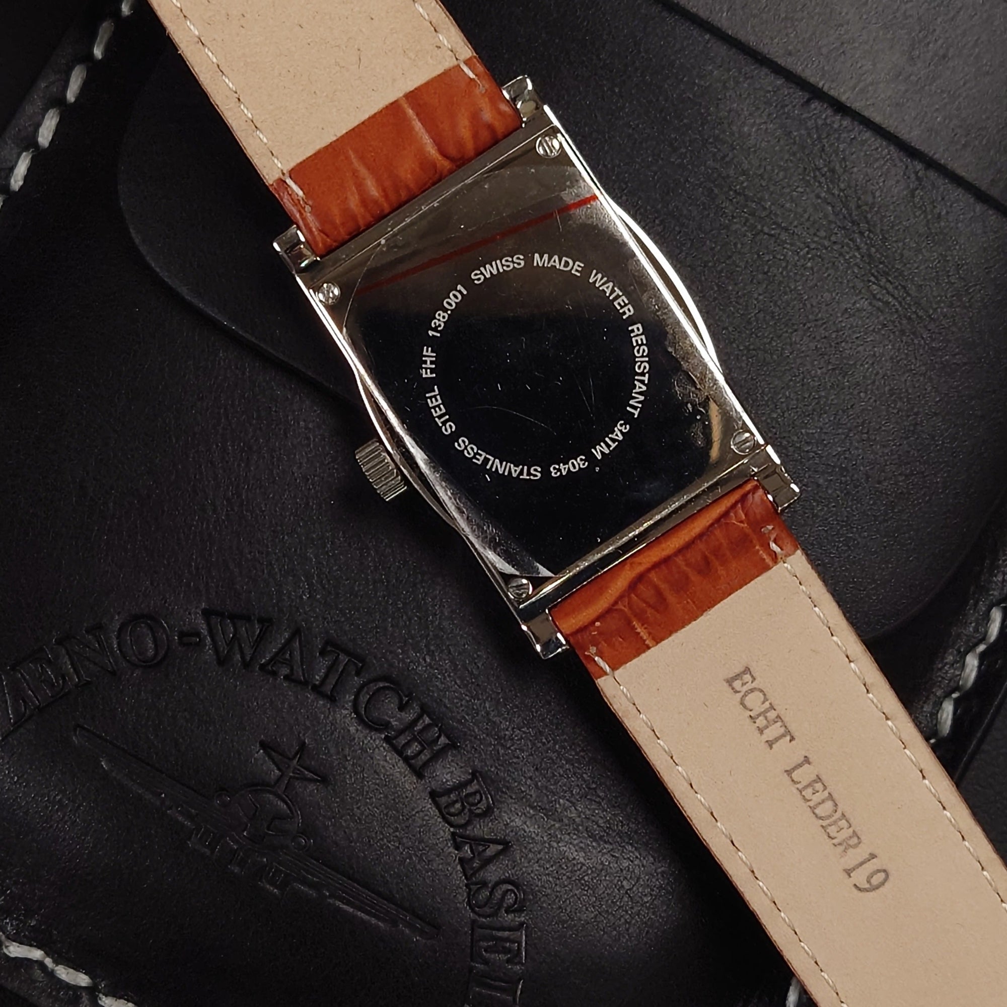 瑞士 Zeno-Watch Basel Art Deco Rectangular Winder 手動上鏈錶 3043-i3