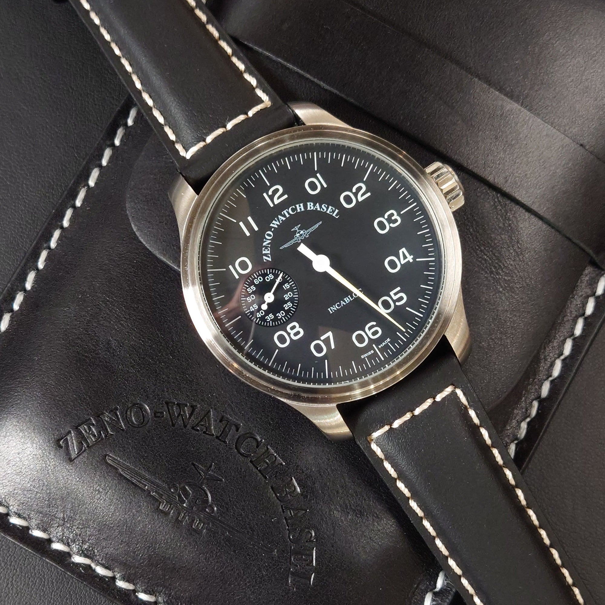 瑞士 Zeno-Watch Basel Oversized Retro Uno 手動上鏈錶 單指針手錶 8558-9Uno-i1 ETA6497
