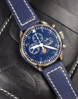 瑞士 Zeno-Watch Basel Vintage Chrono 7768 限量版月相手動機械多功能手錶 4100-I4