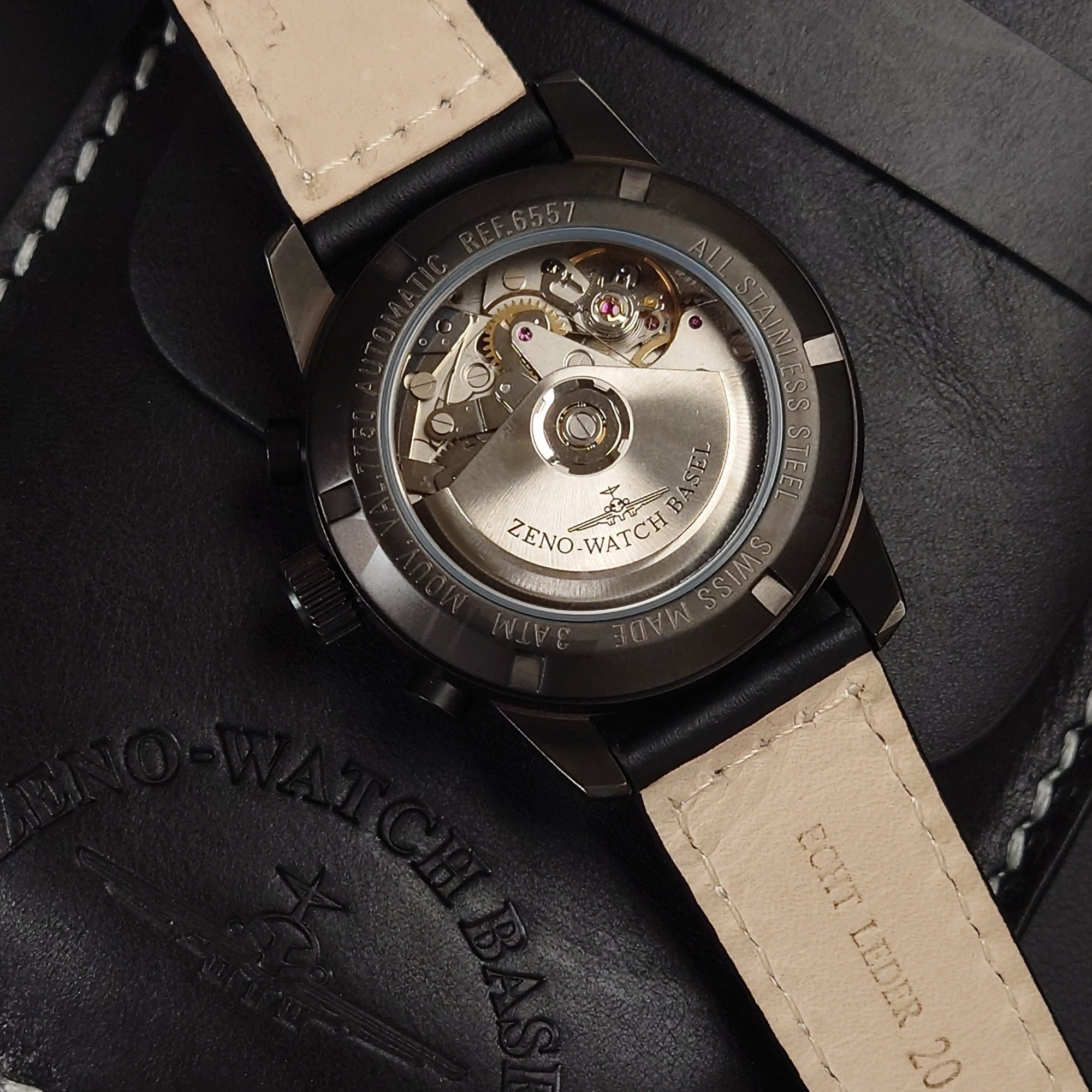 瑞士 Zeno-Watch Basel Classic Chronograph Day-Date 自動錶  6557TVDD-bk-a1 ETA7750