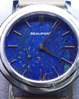 BEAUFORT Permian Rift - Azurite 藍銅礦, micro rotor with steel bracelet
