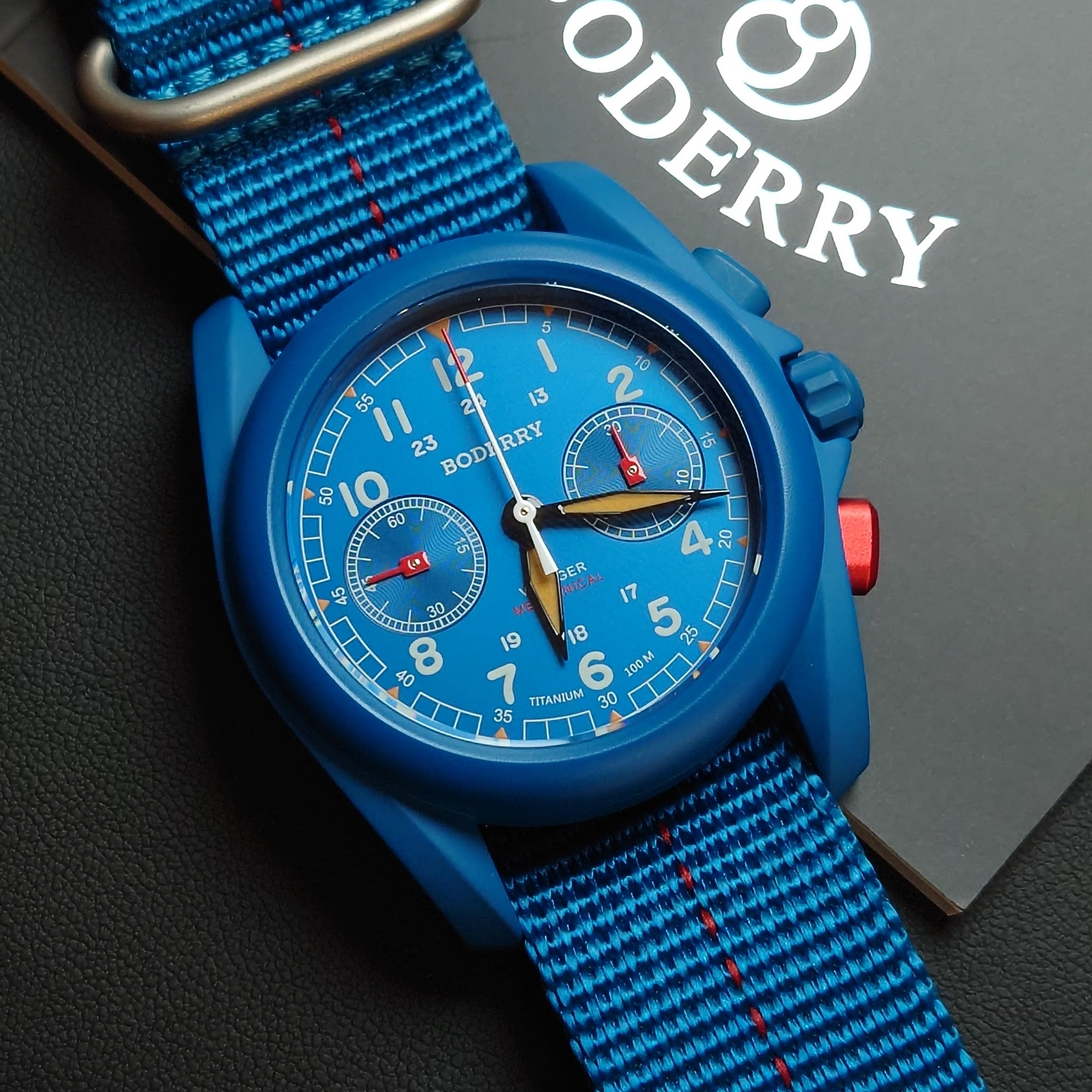 Boderry VOYAGER Chronograph Titanium - BD-M02TBC-03B Blue
