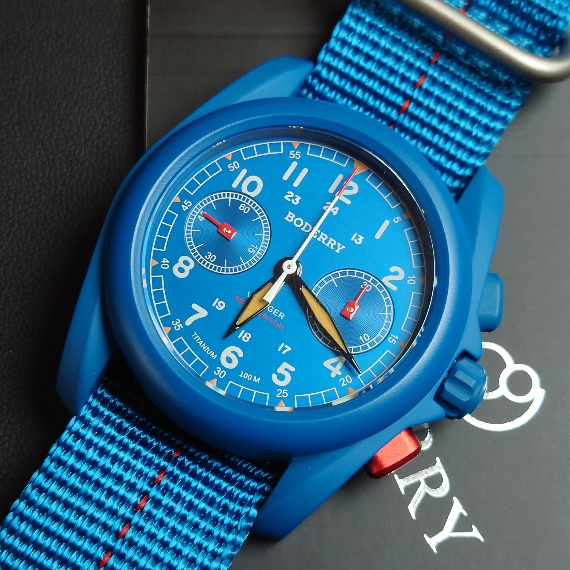 Boderry VOYAGER Chronograph Titanium - BD-M02TBC-03B Blue