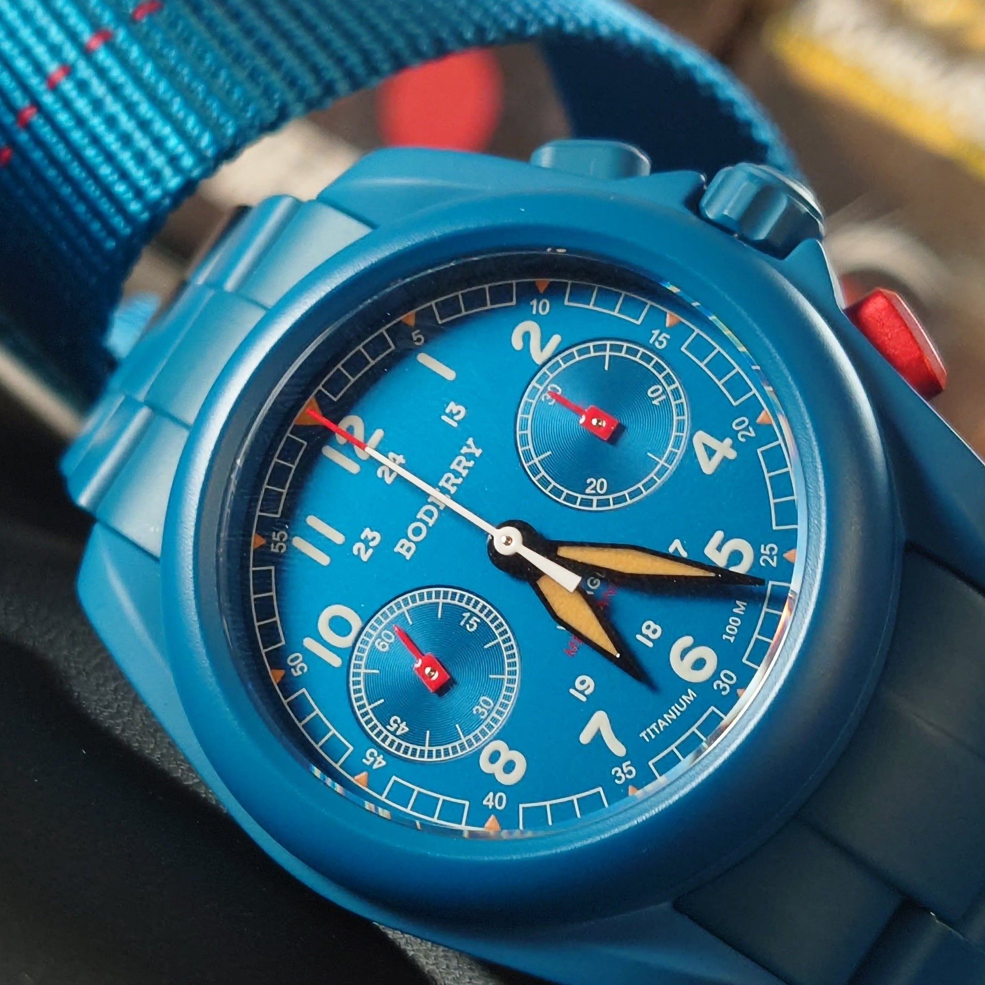 Boderry VOYAGER Chronograph Titanium - BD-M02TBC-03B Blue
