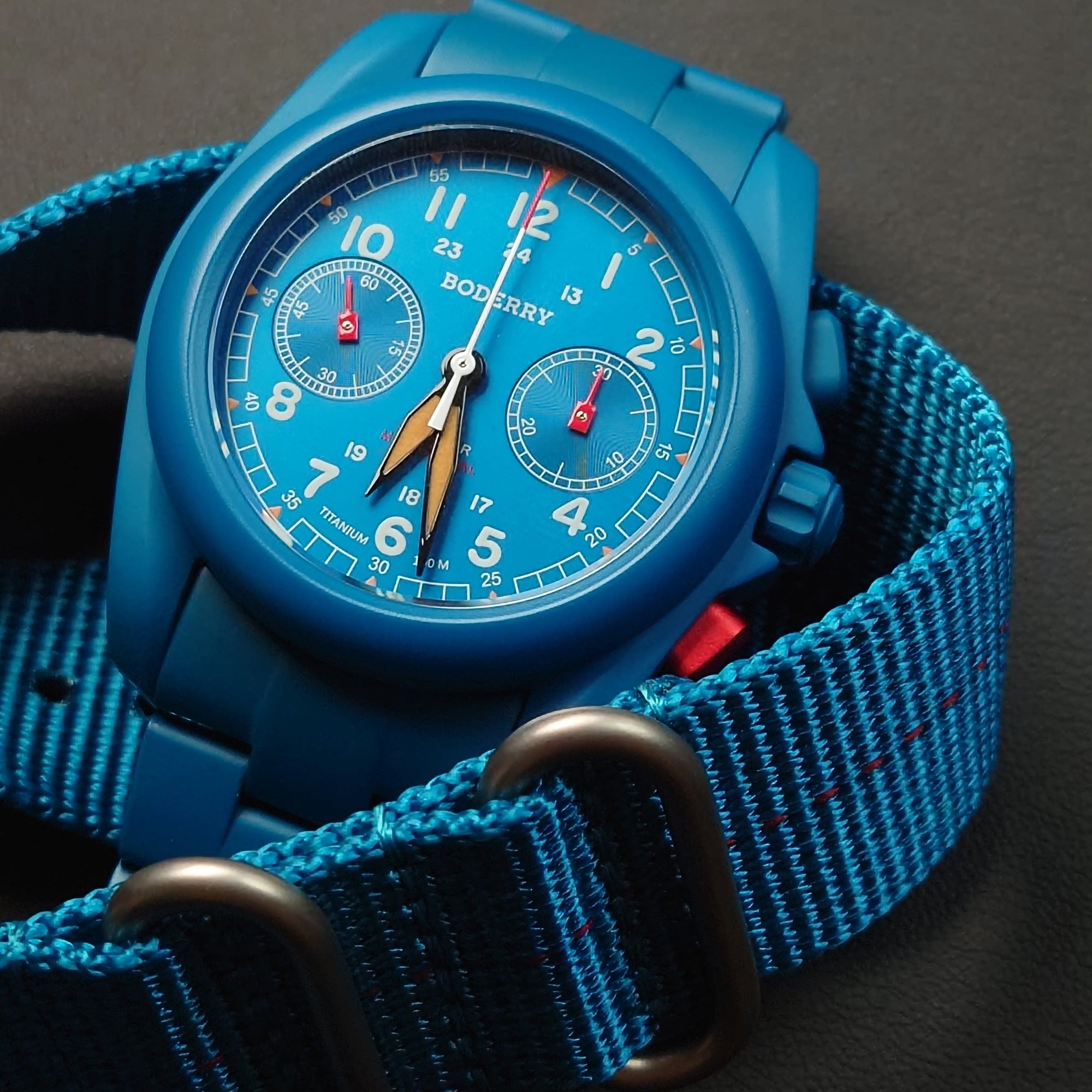 Boderry VOYAGER Chronograph Titanium - BD-M02TBC-03B Blue