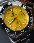 Deep Blue PRO DIVER 200 YELLOW DIAL 42.5MM AUTOMATIC BRACELET DIVE WATCH