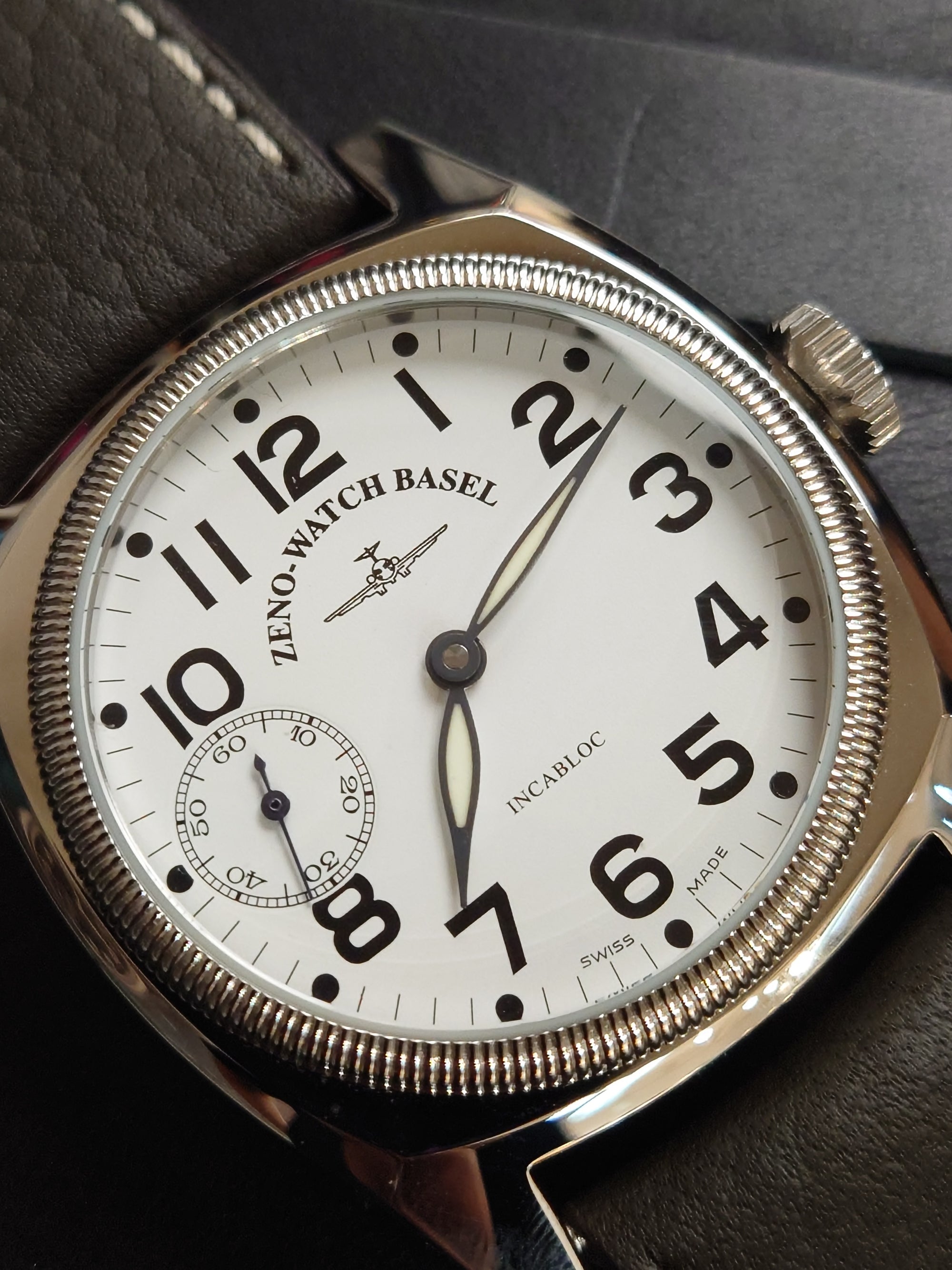 瑞士 Zeno-Watch Basel Retro Carre Winder 手動上鏈錶 6164-9-a3