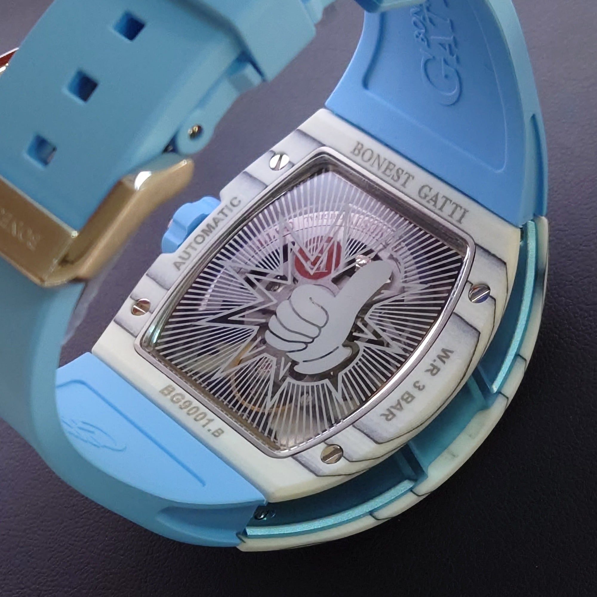 Bonest Gatti 夜光碳纖維自動錶 BG9001-R2