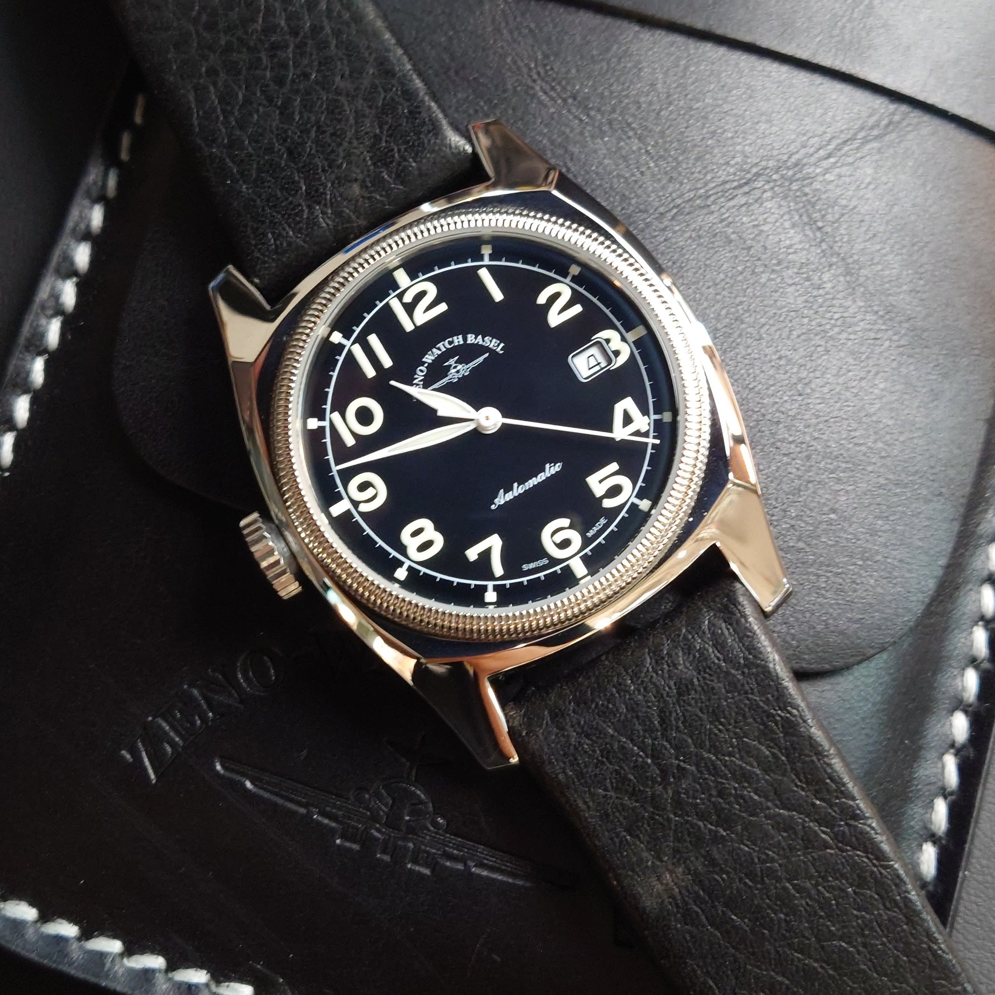 Zeno-Watch Basel Retro Carre Lefthander Automatic 左手自動錶 6164-a1