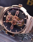 Bonest Gatti Hollow-Out Dial Integrated Strap Automatic Watch - BG8014-S3
