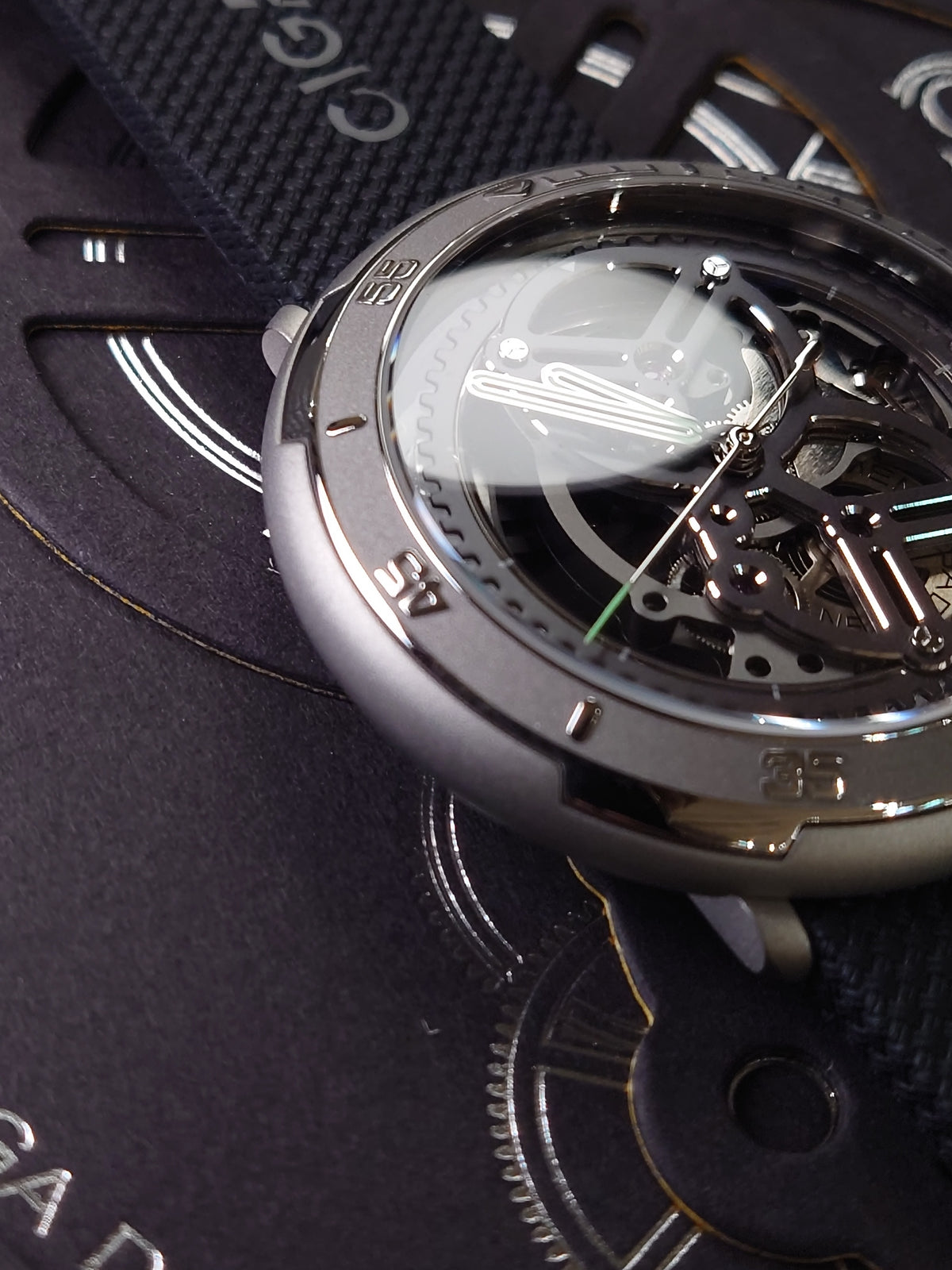 CIGA design Vector Automatic Watch - Titanium V011-TIGR-6B