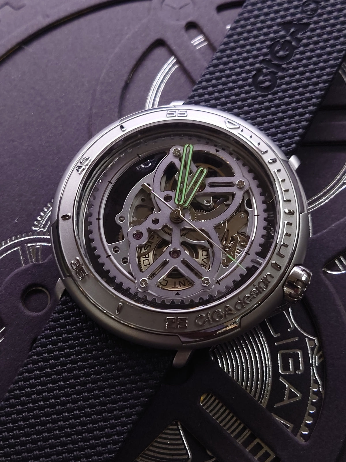 CIGA design Vector Automatic Watch - stainless steel case V011-SISI-6B