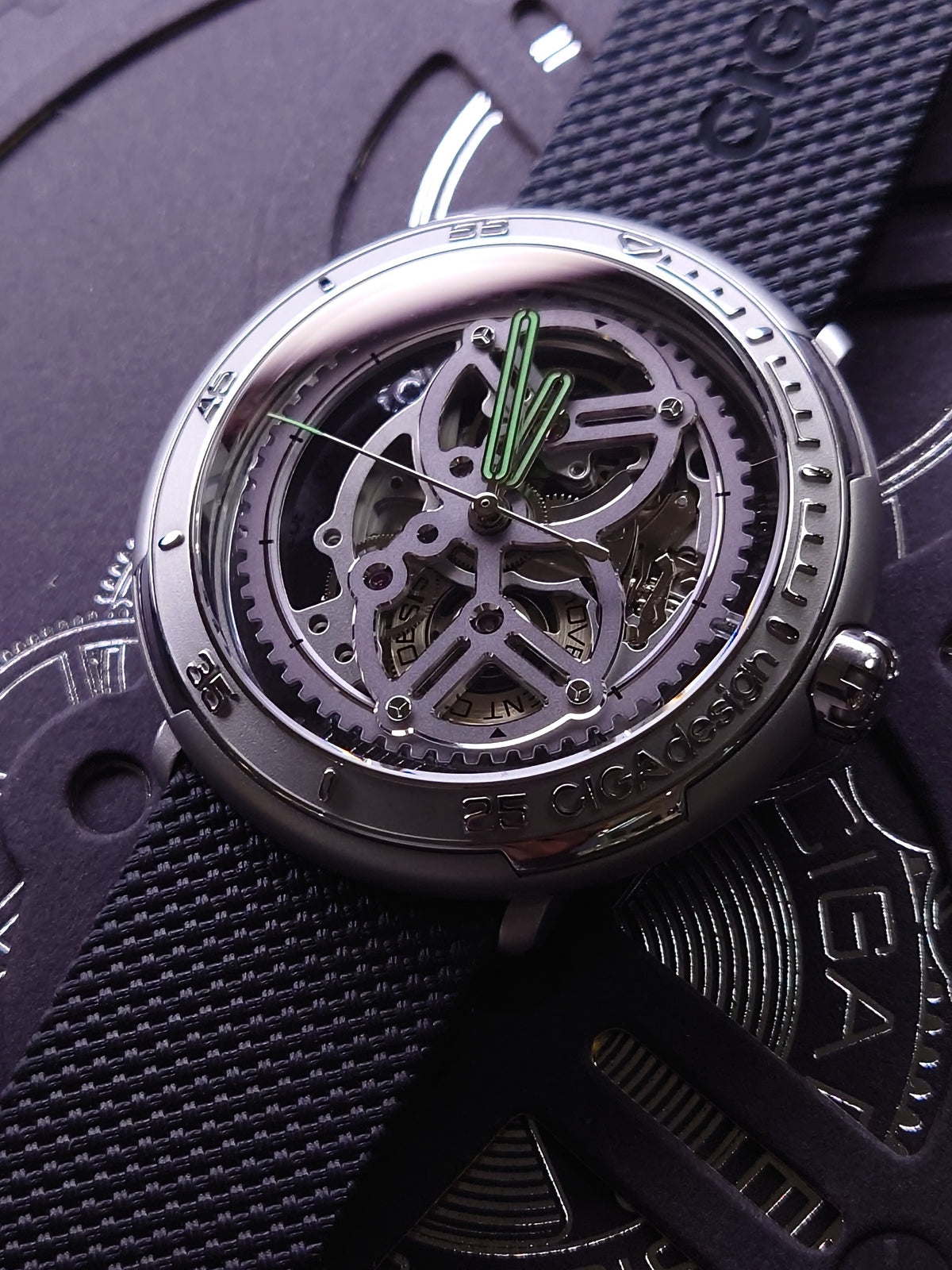 CIGA design Vector Automatic Watch - stainless steel case V011-SISI-6B