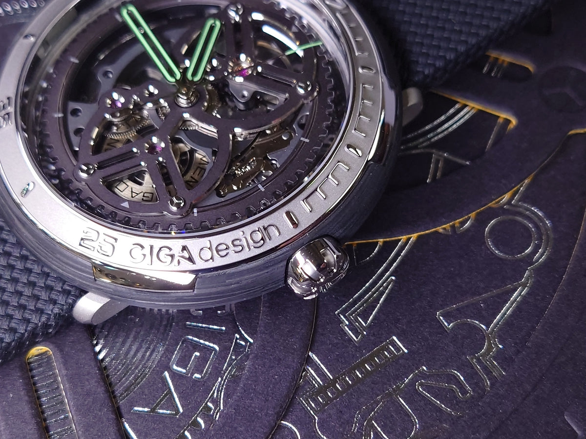 CIGA design Vector Automatic Watch - Carbon case V011TCGR-6B